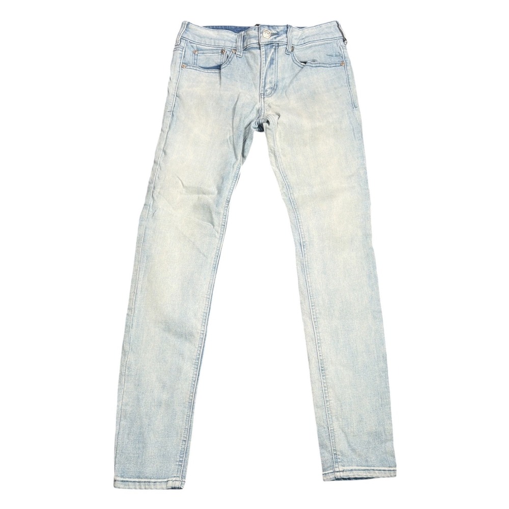 PacSun Mens Active Stretch Skinny Jeans Light Wash Blue Denim Pants Size 29x28